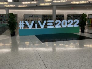 #ViVE2022 lifesized hashtag